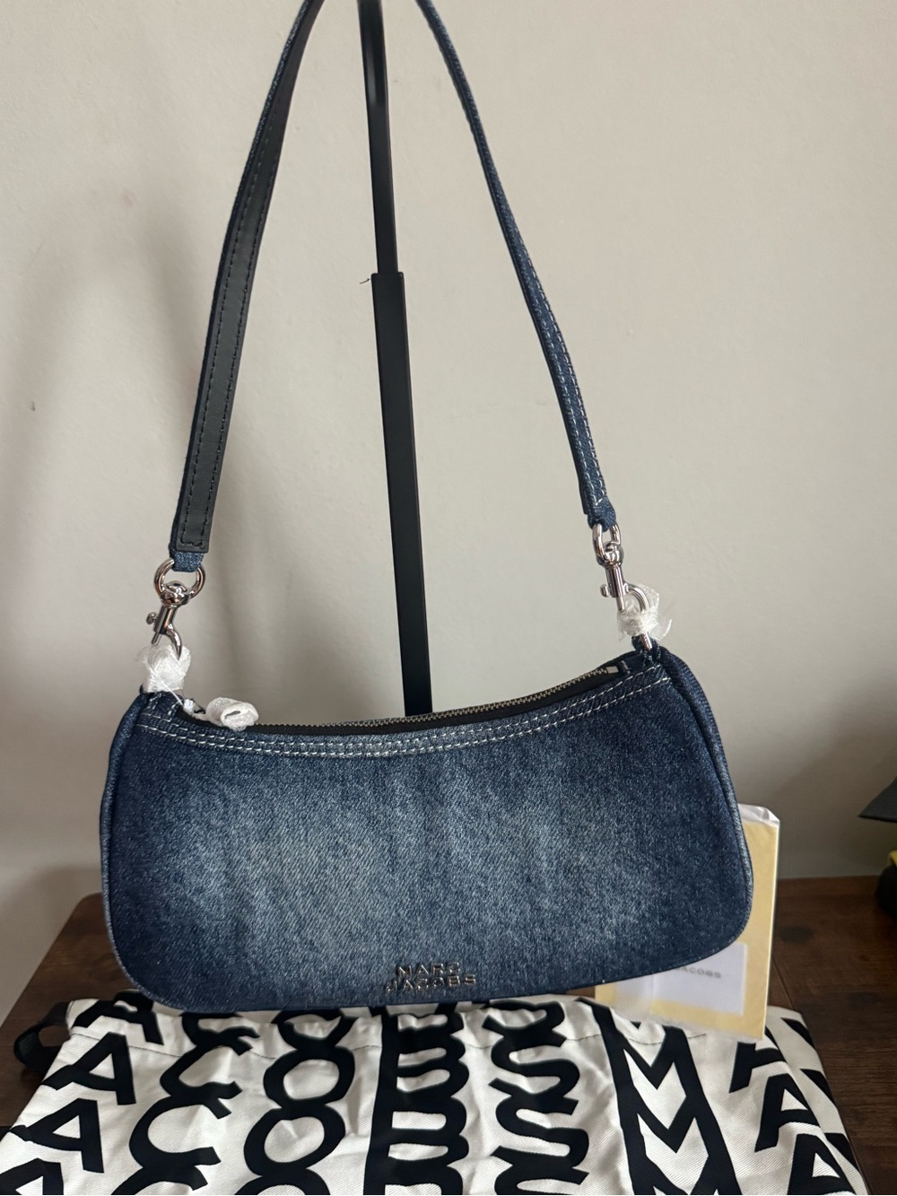 Marc Jacobs Denim Mini Shoulder Bag in Dark Blue Brand New No silver chain